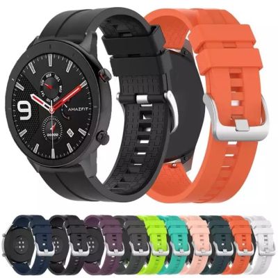 สายซิลิโคนนาฬิกาสำหรับXiaomi Huami Amazfit GTR,สายนาฬิกาขนาด47มม. 22มม. สายรัดข้อมือยางสายนาฬิกาข้อมือสำหรับXiaomi Huami Amazfit 2 2S