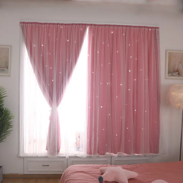 1 PCS No Punching Velcro Curtain Selfadhesive Blackout Cloth Living