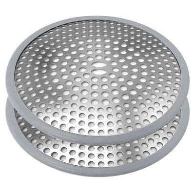 Shower Drain Hair Trap, Durable Stainless Steel and Silicone Hair Catcher Shower Drain Cover - Is Easy to Install &amp; Clean - Blocks Hair and Debris for Bathroom Shower Strainer