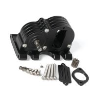 LCG Lower Center of Gravity Transmission Gearbox with Skid Plate for 1/10 RC Crawler Axial SCX10 I II III Capra Upgrades