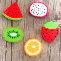 2pcs/lot Sweet Fruit design Pencils Rubber Erasers For Kids Gifts Non-toxic Safe Gomas De Borrar School SupplY Material Escolar