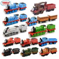 1:43 Thomas And Friends ฮาร์วีย์สตีเฟ่นเอ็ดเวิร์ดชุดรางรถไฟอัลลอยรถไฟแม่เหล็กแบบจำลองการขนส่งเด็กตุ๊กตาของขวัญ