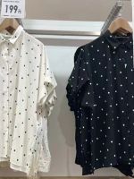 Youjia Uniqlo Fitting Room Summer Cloud Shirt Fancy Print Shirt Short Sleeve Dot Shirt 448808