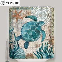 Waterproof Shower Curtains Modern Cartoon Eco-Friendly Curtain Octopus Home Bathroom Curtains 100 Polyester Fabric Bath Curtain