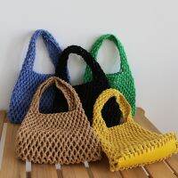 【hot】﹍┋ Cotton Rope Hollow Handbag Woven Korean Beach Weaving Purses and Handbags Bolso Recortado Dropshipping ！