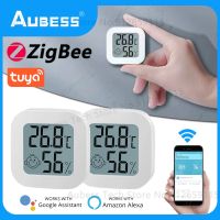 AUBESS Tuya ZigBee Temperature And Humidity Sensor Indoor Hygrometer For Smart Life Alexa Home Assistant