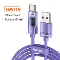 ชาร์จอย่างรวดเร็วสายเคเบิล6a Toocki Usb Type C 66W ที่ Huawei อย่างรวดเร็ว12 Poco สำหรับ Type-C P30 P40 Pro S21 Samsung Xiaomi Usb