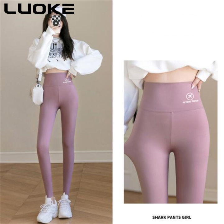 luoke-shark-กางเกงผู้หญิงสามจุดบางส่วนขนาดใหญ่-bottoming-กางเกงขาสั้นความปลอดภัย-belly-culottes