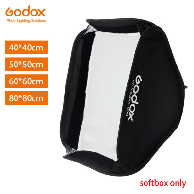 Godox 40x40cm 50x50cm 60x60cm 80x80cm Foldable SoftBox Speedlite Flash Softbox for S-type Bracket fit Bowens Elinchrom Mount