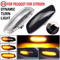 2X LED Car Dynamic Turn Signal Light Side Marker Lamp Blinker Amber For Citroen C4 Picasso C3 C5 DS4 Peugeot 308 207 3008 5008