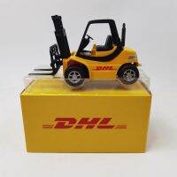 รถยก DHL รถวิศวกรรม1/20ของเล่นดึงกลับแบบพลาสติกของขวัญ