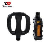 WEST BIKING Kids Bicycle Pedals Ultralight Anti Slip Plastic Safety Warning Reflector Children Cycling 9/16 1/2 Kids Bike Pedals