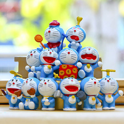 Xsf  Cartoon treasure chest Doraemon action figure toys for kids gift