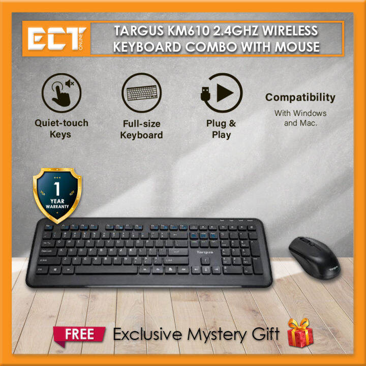 Targus KM610 2.4GHz Wireless Keyboard Combo With Mouse Lazada