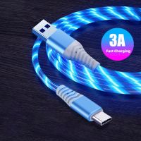 3A สายเคเบิลชนิด C เฮดโฟนไมโคร USB ชาร์จได้อย่างรวดเร็วสำหรับที่ชาร์จในไฟ LED สาย USB C สตรีมเมอร์ไหล