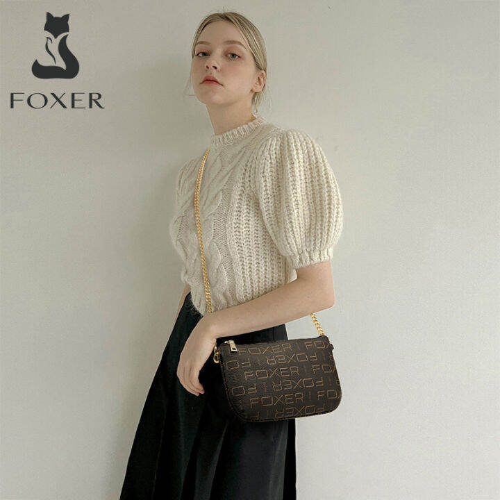 foxer-crossbody-กระเป๋าสะพายไหล่-pvc-signature-พิมพ์กระเป๋าสตรีโลโก้ข้อความโมโนแกรมเมสเซนเจอร์กระเป๋า