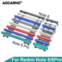 Aocarmo เหมาะสำหรับ Xiaomi Redmi Note ปุ่มเพิ่มและลดปุ่มเปิดปิด8/Pro 8Pro กุญแจสวิตช์เพิ่มและลดระดับเสียง