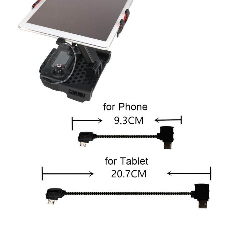 สายข้อมูลสำหรับ-dji-mavic-mini-pro-air-mavic-2-pro-zoom-อุปกรณ์โดรนแท็บเล็ต-micro-usb-กลับด้านชนิด-c-พอร์ตตัวเชื่อมต่อสายเคเบิล