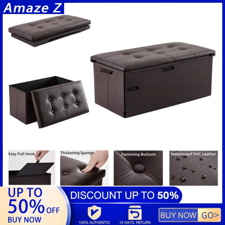 Foldabe Storage Chair Sofa Storage Stool Folding Storage Box Sit Sofa