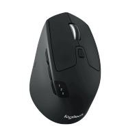 เมาส์ไร้สาย Logitech M720 2.4กิกะเฮิร์ตซ์บลูทูธ1000DPI เมาส์เล่นเกมส์การรวมโหมดคู่อุปกรณ์เล่นเกมออฟฟิศเมาส์สำหรับเครื่องพีซี