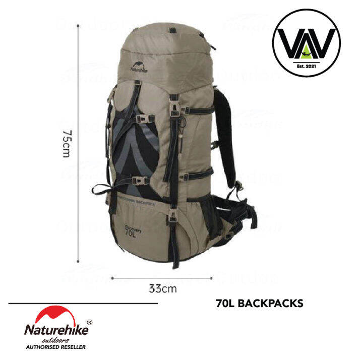 NATUREHIKE Hiking Camping Backpack 70L + 5L | Lazada