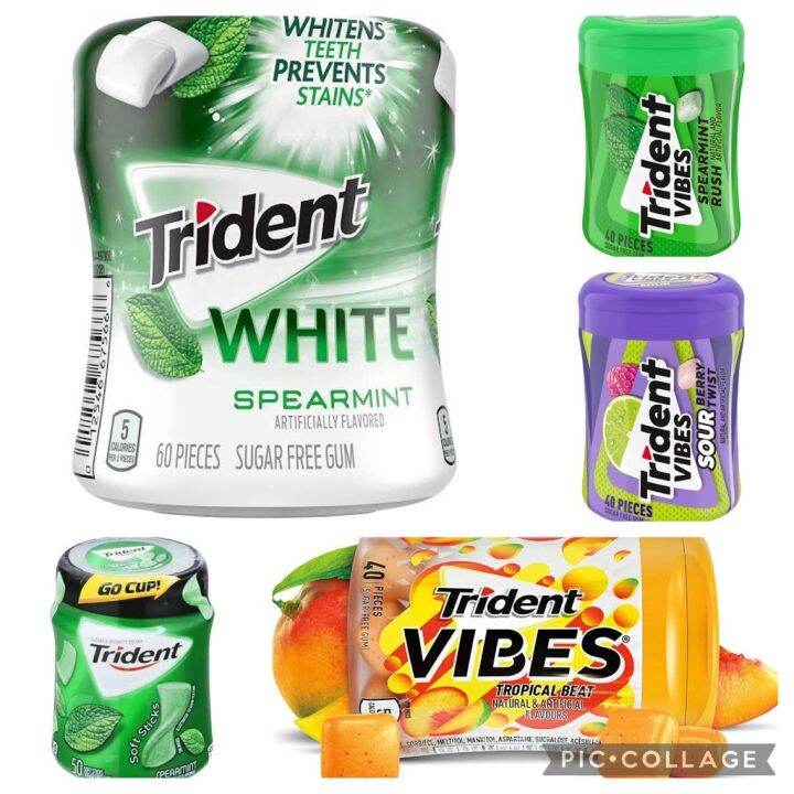 Sugar Free Gum / Freshens Breath / Healthy Gums / Trident Ice Breakers