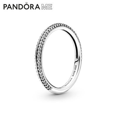 Pandora Pandora Me Silver Sterling silver ring with clear cubic zirconia เครื่องประดับ แหวน แหวนเงิน สีเงิน แหวนสีเงิน แหวนเพชร แหวนแพนดอร่า แพนดอร่า