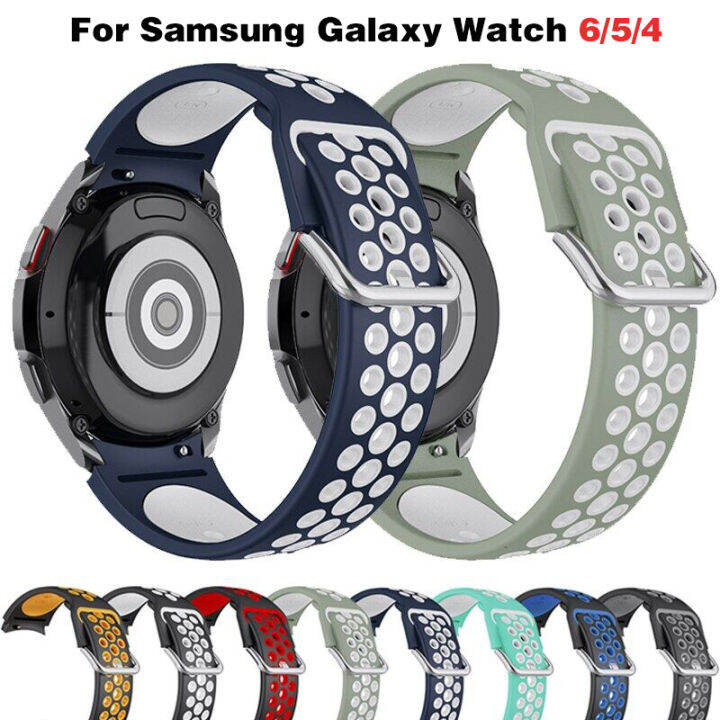 20มม-สายซิลิโคนสำหรับ-samsung-galaxy-watch-6-classic-47mm-43mm-4-classic-46mm-42mm-สร้อยข้อมือกีฬา-smartwatch-สำหรับ-galaxy-watch-6-5-4-44mm-40mm