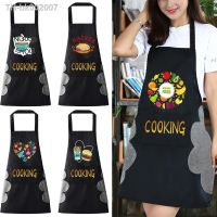 ◄▣✧ Waterproof Kitchen Aprons for Men Women Oil-proof Chef Work Apron for Restaurant Bar Cafes Apron Food Series Beauty Overalls