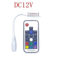 Yingke Usb Dc 5V-24V ตัวควบคุมไฟ Led 17คีย์ Rf รีโมทไร้สายตัวควบคุมการหรี่ไฟ/ตัวควบคุมไฟ Led แบบอินไลน์สำหรับไฟแถบไฟ Led Rgb 5050 3528