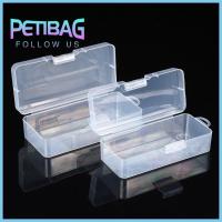 PETIBAG สี่เหลี่ยมสี่เหลี่ยม กล่องเก็บของสำหรับเก็บ พลาสติกทำจากพลาสติก ทนทานต่อการใช้งาน กล่องใส่เครื่องประดับลูกปัด ร้อนแรงมาก โปร่งใสโปร่งใส ที่จัดเก็บของกระจุกกระจิก ที่ยึดเครื่องมือไฟฟ้า