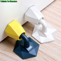 【CW】 1PC Silicone Door Stop Stopper Adhesive Wall Practical Floor Holder Protectors