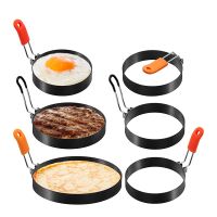 Professional Fried Egg Mold Stainless Steel Egg Fried Ring Nonstick Round Pancake Mold Kitchen Omelet Mold for Frying Eggs Tools