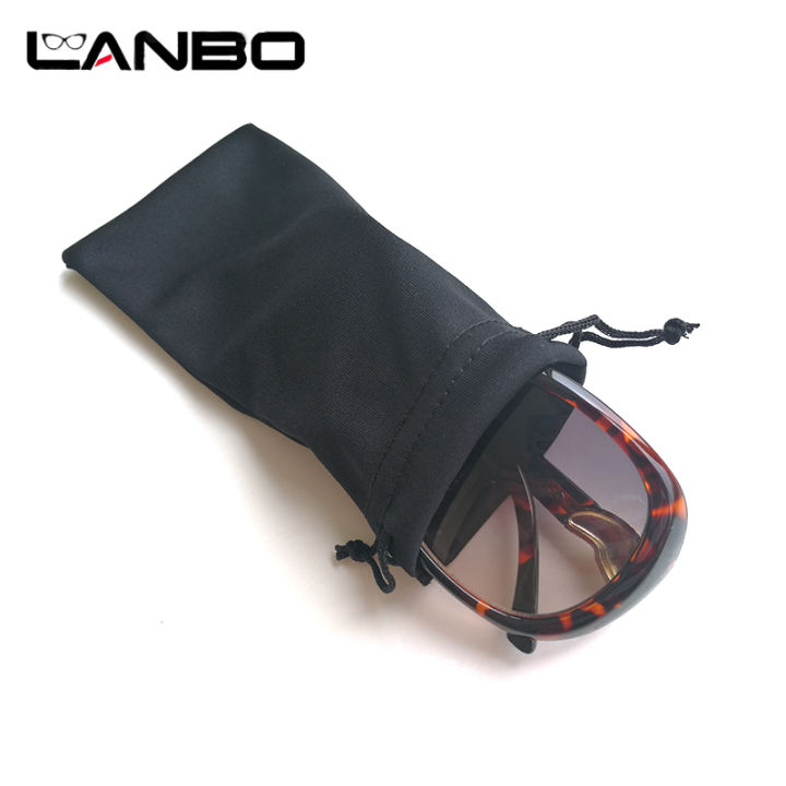 lanbo-50ชิ้นสีดำไมโครไฟเบอร์แว่นกันแดดแว่นตากระเป๋าอะคริลิ-fibres-ขายส่งถุงผ้านุ่มแว่นตากรณีแว่นตา-a-cessories