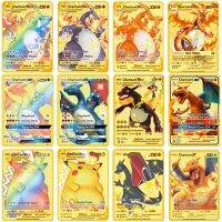 Metal Pokemon Cards Charizard Pokemon Charizard Vmax Gold - Pokemon Cards Metal - Aliexpress