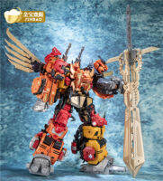 JINBAO Predaking 5in1 MMC การเปลี่ยนร่างเร็กซ์ Feral ตุ๊กตาขยับแขนขาได้ชุดอัพเกรดใหม่โอเวอร์ไซซ์ (ประโยชน์ทางสติปัญญา)