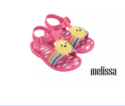 【Ready Stock】NewMelissaˉรองเท้าเด็ก Rainbow Jelly Shoes Open-Toed Sandals
