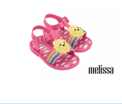 【Ready Stock】NewMelissaˉองเท้าเด็ก Rainbow Jelly Shoes Open-Toed Sandals