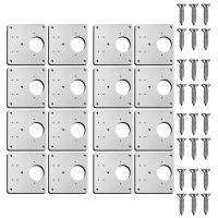 【LZ】shenjiukang4952 Hinge Repair Plate Kit with Hole for Cabinet Rust Resistant Plate Repair Brackets for Kitchen Cupboard Door Furniture