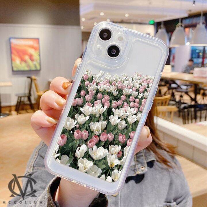 เคสโทรศัพท์มือถือ-tpu-ใส-หนา-กันกระแทก-ป้องกันกล้อง-ลายดอกทิวลิป-สําหรับ-iphone-13-12-11-pro-max-x-xr-xs-max-7-8-plus-se-2020-2022