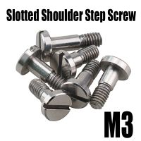 1PCS M3 Stainless Steel Flat Slotted One-word Slot Positioning Shoulder Step Screw Plug Limit Screw Bearing Bolt Screw Nut Drivers