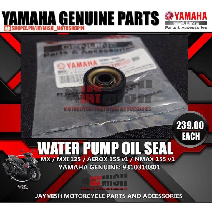 Water Pump Oil Seal for Yamaha Mio MX / MXi 125 / Nmax / Aerox 155 v1 2 / Sniper MX / MXi 135 /