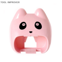 TOOL IMPROVER ที่ใส่แปรงสีฟันอเนกประสงค์แบบติดผนังที่วางมีดโกนที่จัดระเบียบในห้องน้ำ