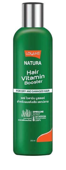 lolane-nature-hair-vitamin-booster-โลแลน-แฮร์-วิตามิน-บูสเตอร์-250มล-สำหรับผมเเห้งเสียเเตกปลาย