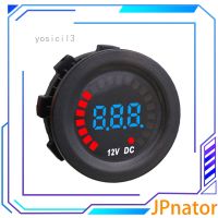 JPnator Yosicil3โวลต์มิเตอร์แสดงผลเครื่องวัดโวลต์โวลต์ดิจิทัล LED 12V 60V สำหรับรถจักรยานยนต์รถยนต์