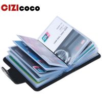 【CC】✘☇  Fashion Leather Business Card Holder Organizer Hasp Men Bank Credit ID Wallet