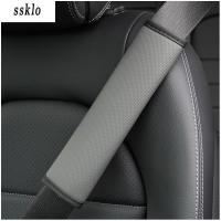 (Ssklo) รถอุปกรณ์เสริม Seat เข็มขัดหนัง Pu เข็มขัดนิรภัยไหล่ Breathable ป้องกันที่นั่งเข็มขัด Padding Pad Auto ภายใน Access