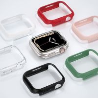 ZZOOI Cover for Apple Watch 45mm 41mm 38mm 42mm 40mm 44mm  Hard PC Bumper Protective Case Frame For iwatch series 2 3 4 5 6 se 7 cases