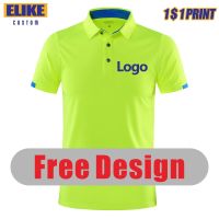 Elike Quick-Drying Breathable Sports Polo Shirt Custom Logo Print Embroidery Design Company Group Brand 8 Colors Tops S-4xl 2022