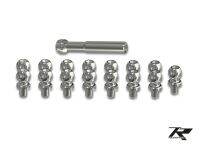 TRON  Pivot st eel ball set for head 16pcs Tron 7.0 อะไหล่ ฮ.บังคับ ฮอไซด์ 700 Part NO.TR700-110